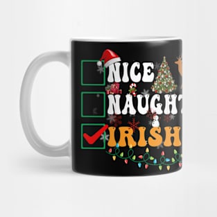 Nice Naughty Irish Christmas Mug